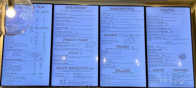 Pandor Artisan Bakery & Cafe - Mission Viejo, CA menu_pic