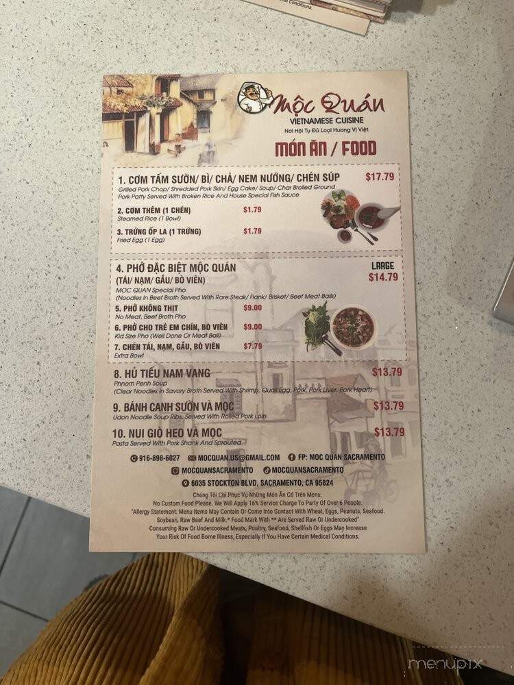 Moc Quan - Sacramento, CA menu_pic