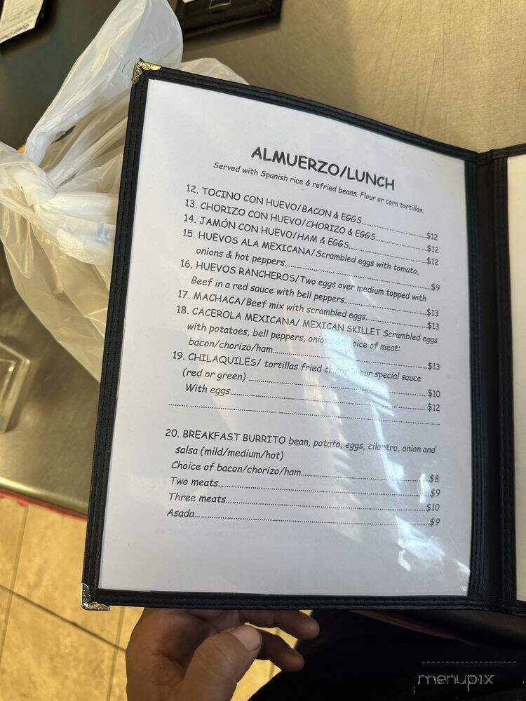 Garcia's Mexican - Ripon, CA menu_pic