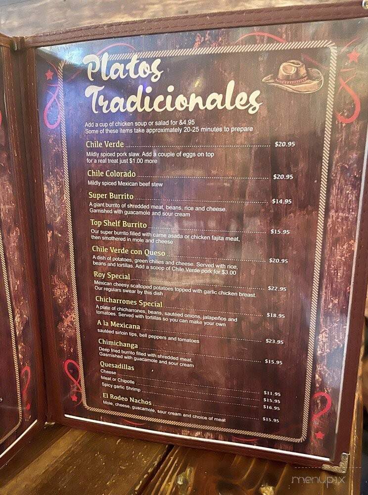 El Rodeo - Fremont, CA menu_pic