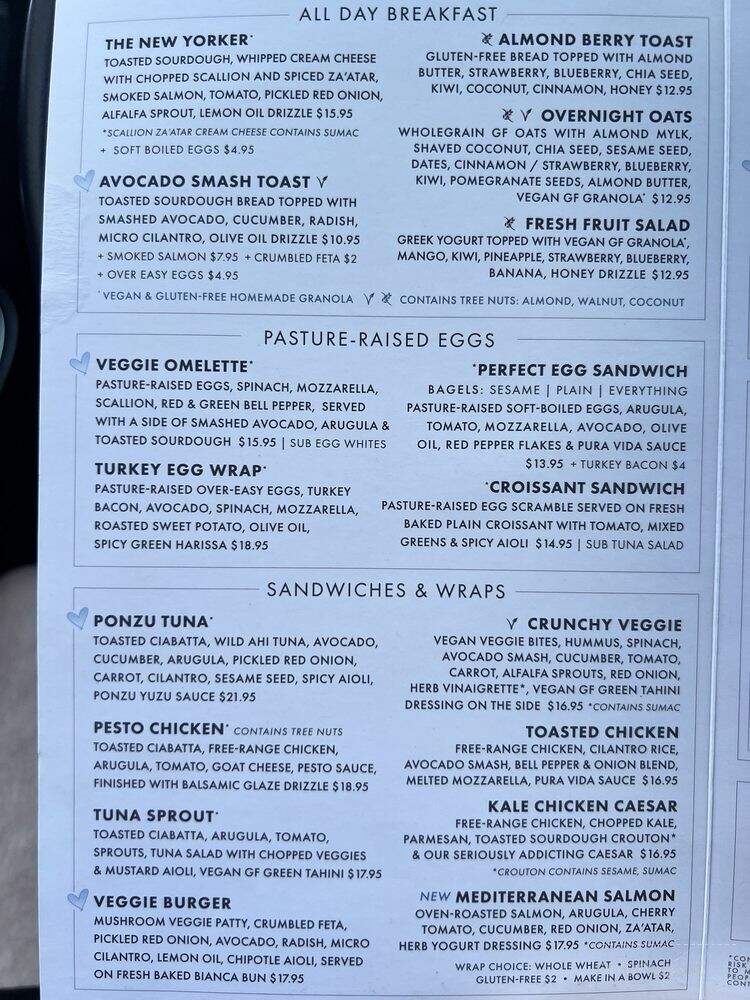 Pura Vida - Boca Raton, FL menu_pic