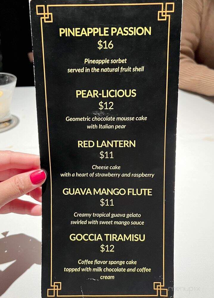 Tang By Mr. Sun - New York, NY menu_pic