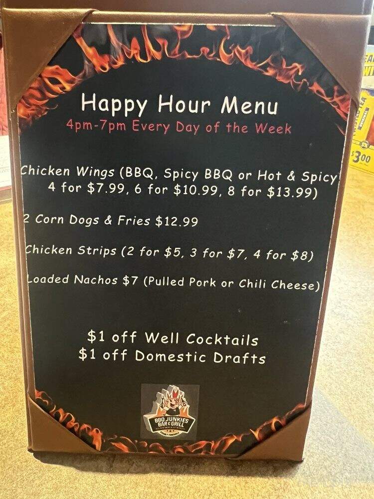 BBQ Junkies Bar & Grill - Lacey, WA menu_pic