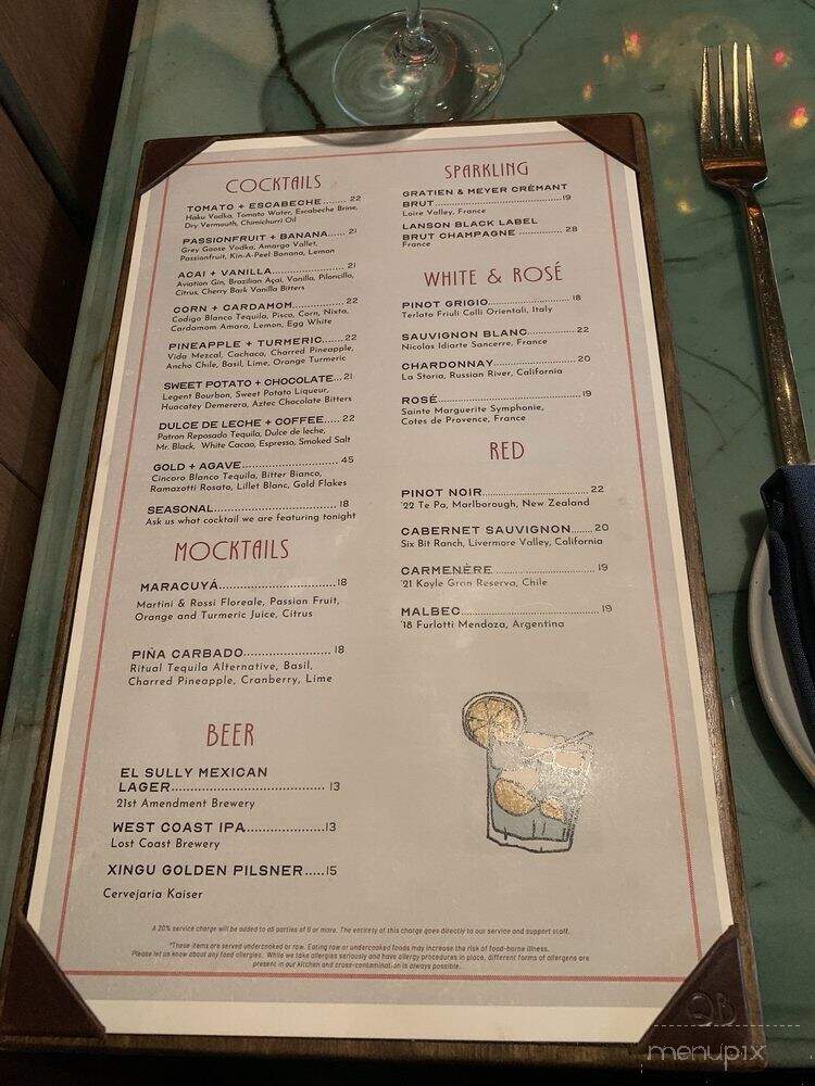 Que Barbaro - Los Angeles, CA menu_pic