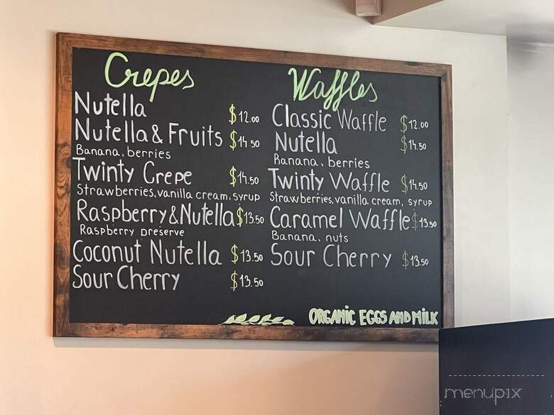 Twinty Cafe - Los Angeles, CA menu_pic