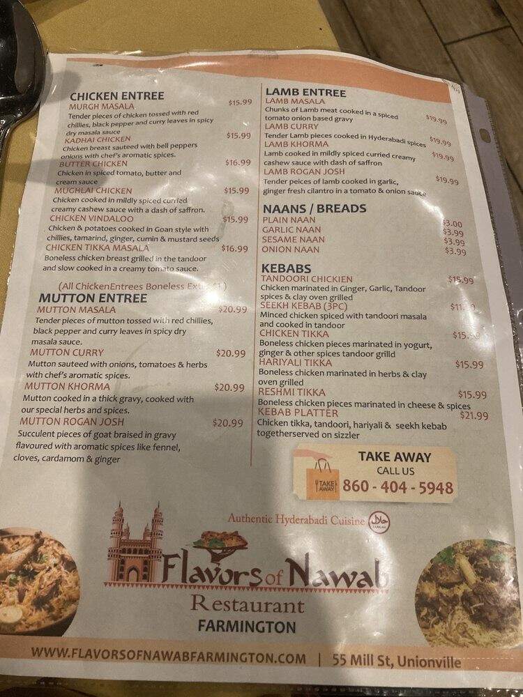 Flavors of Nawab - Farmington, CT