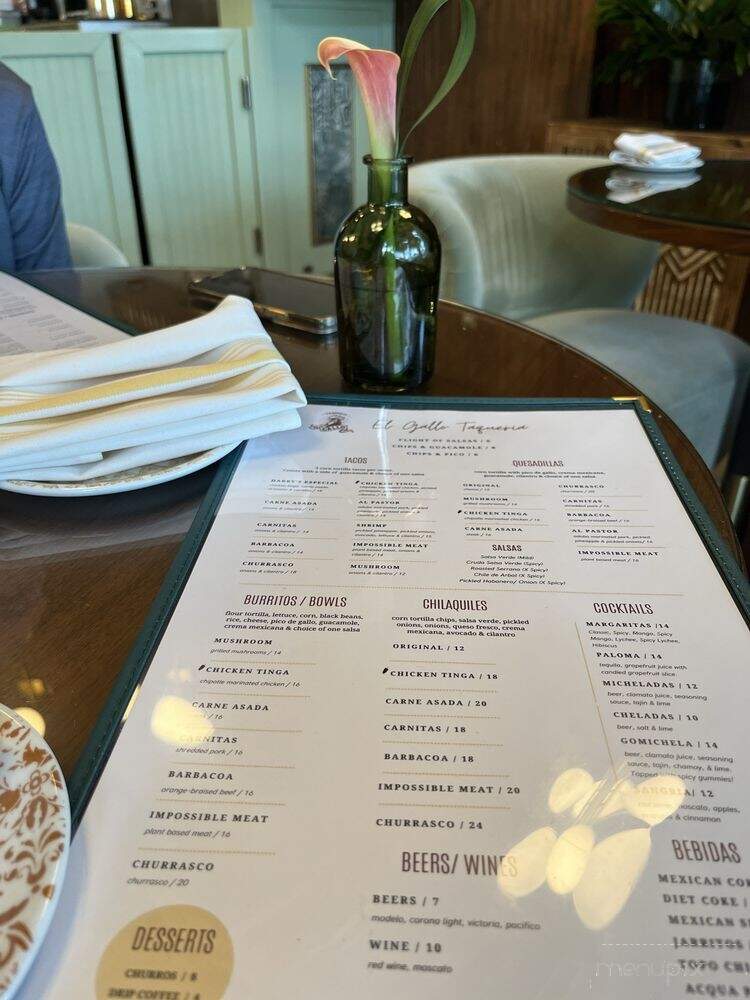 El Gallo Taqueria - Weston, FL menu_pic