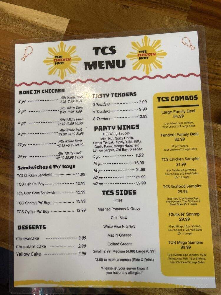 The Chicken Spot - Virginia Beach, VA menu_pic