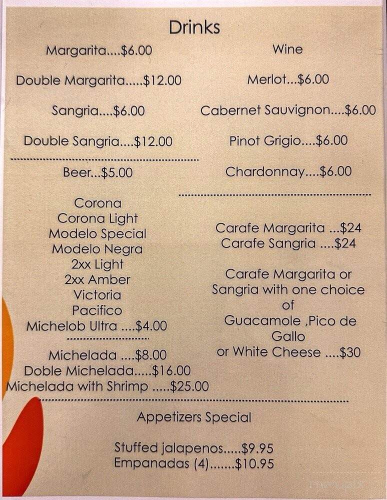 Del Rio Authentic Mexican Restaurant - Port St. Lucie, FL menu_pic