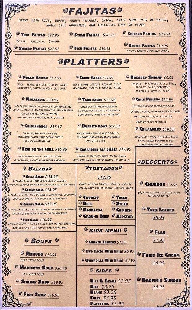 Del Rio Authentic Mexican Restaurant - Port St. Lucie, FL menu_pic