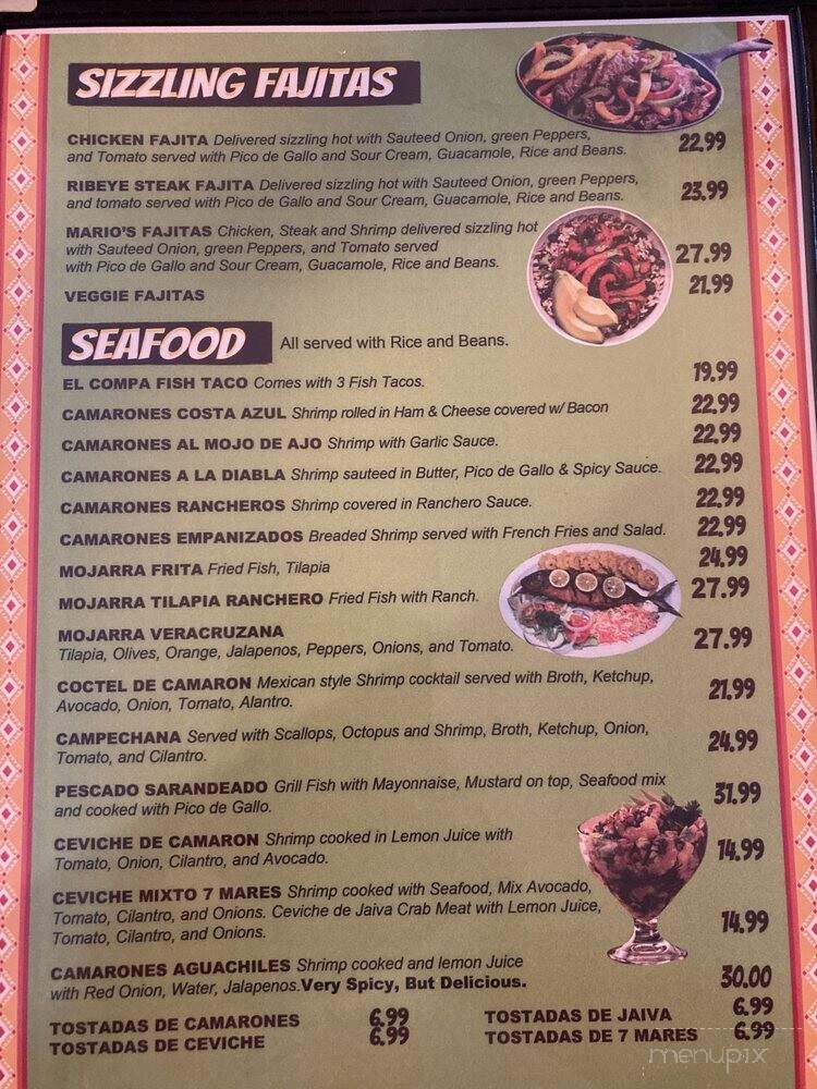 El Compa Authentic Mexican Restaurant & Cantina - Madison, CT menu_pic