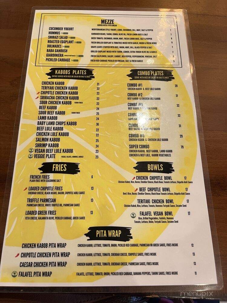 Lemon Zest - Northridge, CA menu_pic