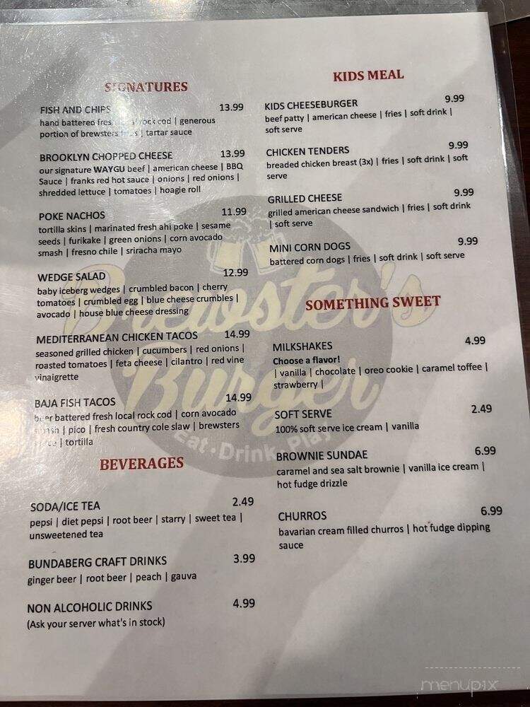 Brewsters Burger - Auburn, CA menu_pic
