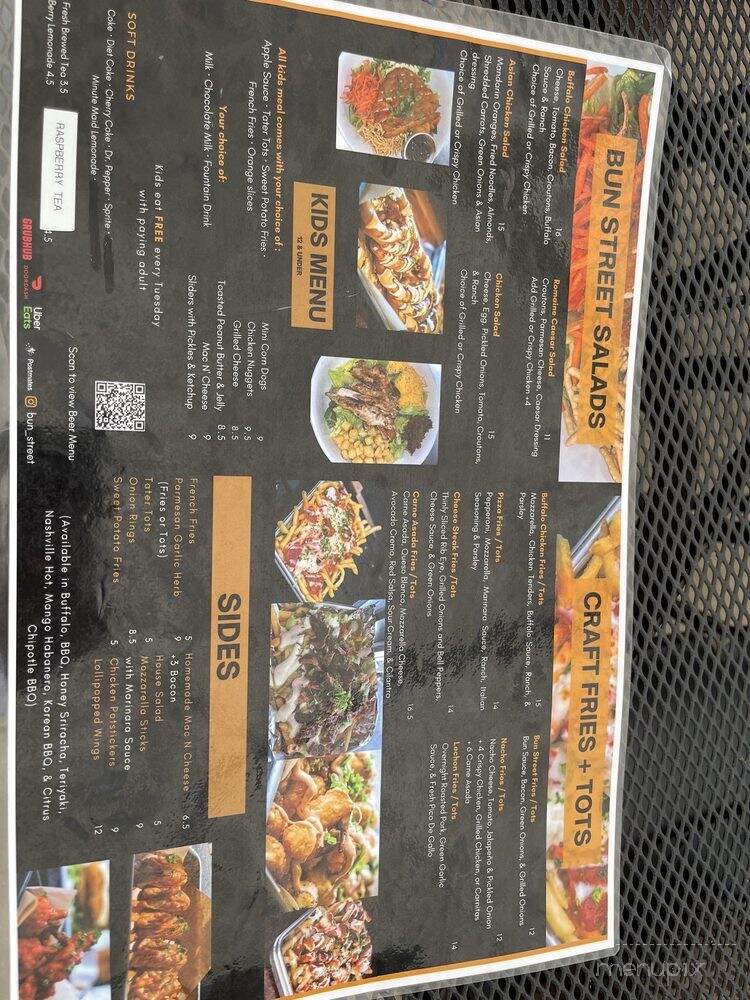 Bun Street - San Dimas, CA menu_pic
