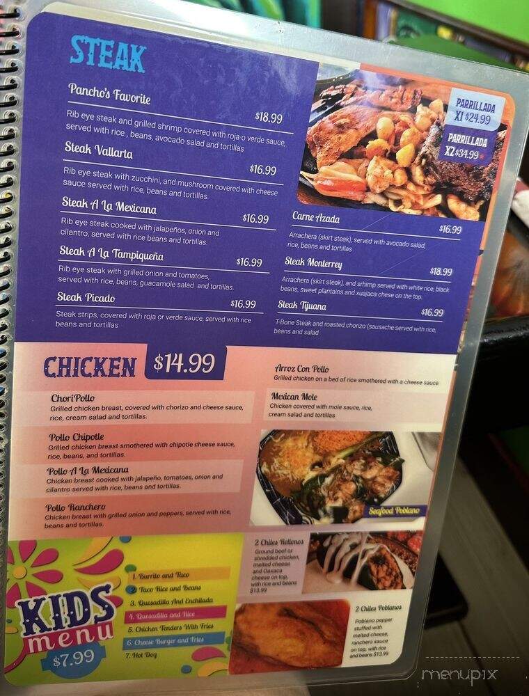 Riviera Maya - Dunnellon, FL menu_pic