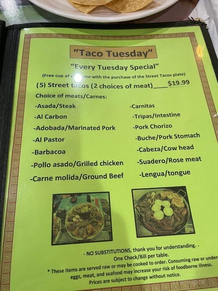 Don Dany Mexican Grill and Bar - Winter Park, CO menu_pic