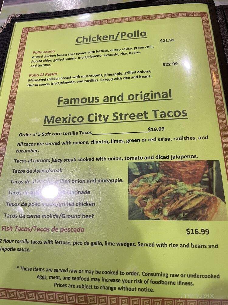 Don Dany Mexican Grill and Bar - Winter Park, CO menu_pic