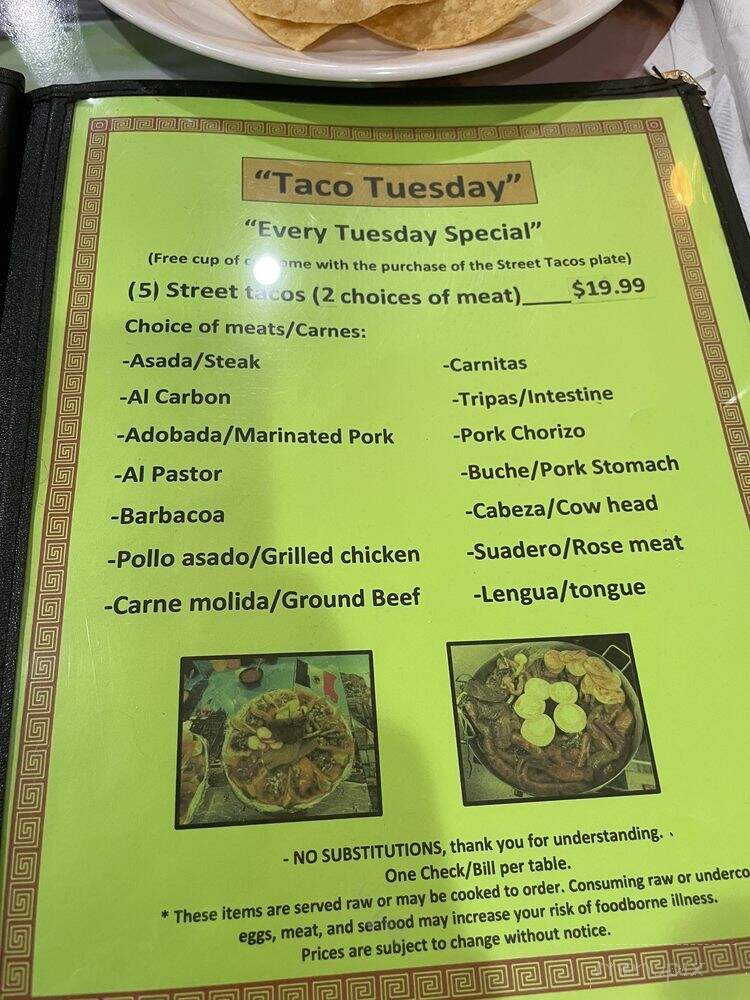 Don Dany Mexican Grill and Bar - Winter Park, CO menu_pic