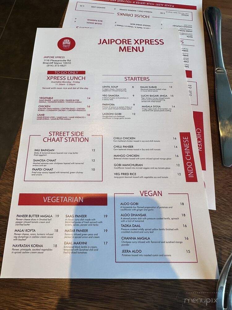 Jaipore Xpress - Briarcliff Manor, NY menu_pic