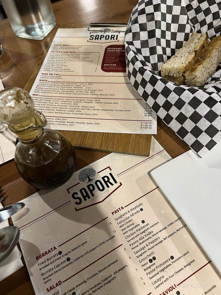Sapori Italian Roots - Austin, TX menu_pic
