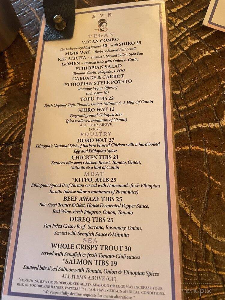 Aunt Yvette's Kitchen - Los Angeles, CA menu_pic