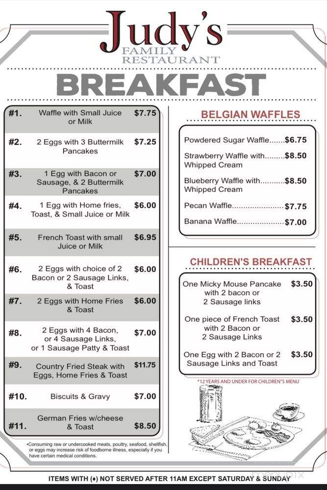 Judy's Family Restaurant - Canton, OH menu_pic