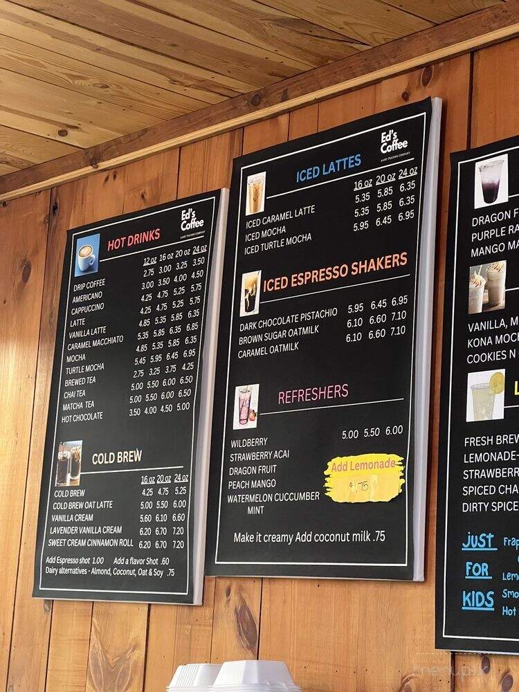 Ed's Coffee and Trading Company - Birchwood, WI menu_pic