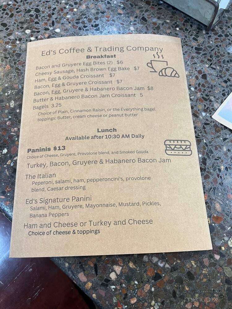 Ed's Coffee and Trading Company - Birchwood, WI menu_pic