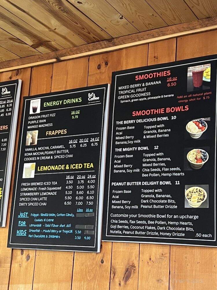 Ed's Coffee and Trading Company - Birchwood, WI menu_pic