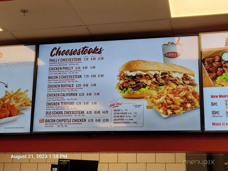 Charleys Philly Steaks - Granbury, TX menu_pic