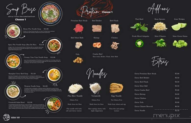 ASIA 101 - Isla Vista, CA menu_pic