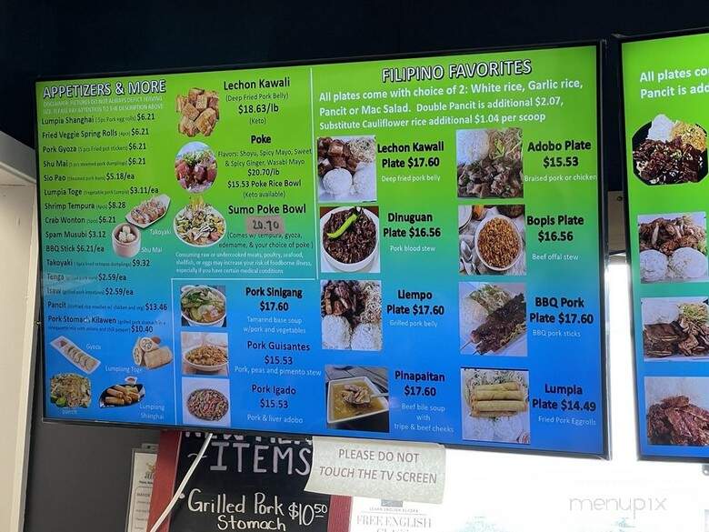 AJ's 'Ohana Kitchen - Anchorage, AK menu_pic