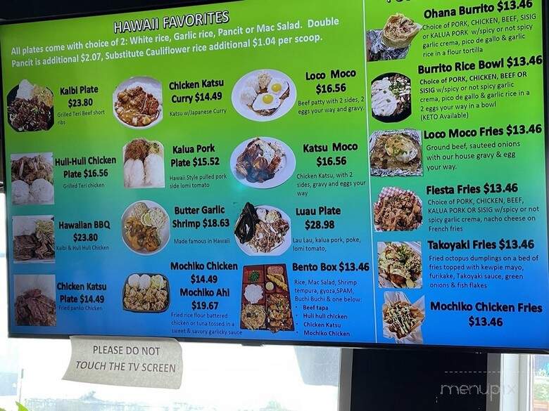 AJ's 'Ohana Kitchen - Anchorage, AK menu_pic