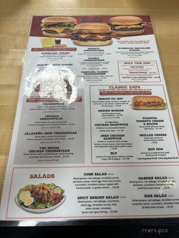 Hwy 55 Burgers Shakes & Fries - Tullahoma, TN menu_pic