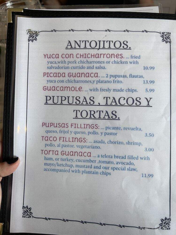 Guanaquitas 2 - Cleveland, OH menu_pic