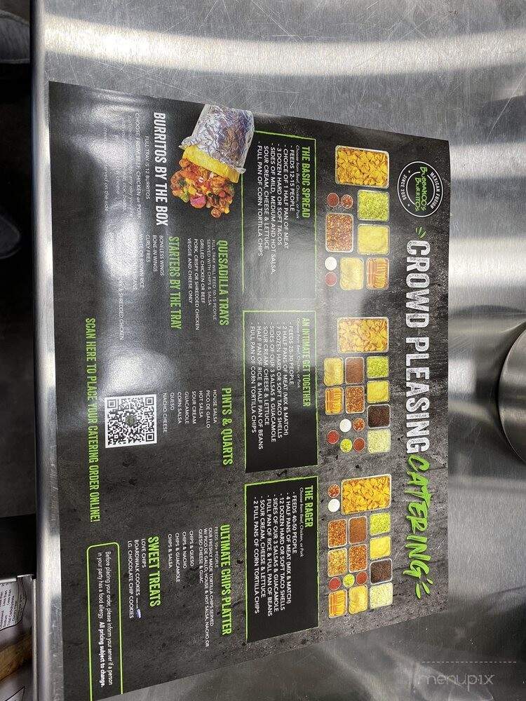 Bubbakoo's Burritos - Cincinnati, OH menu_pic