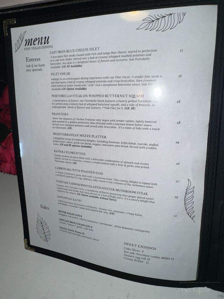 Vibe Vegan Bistro - Destin, FL menu_pic