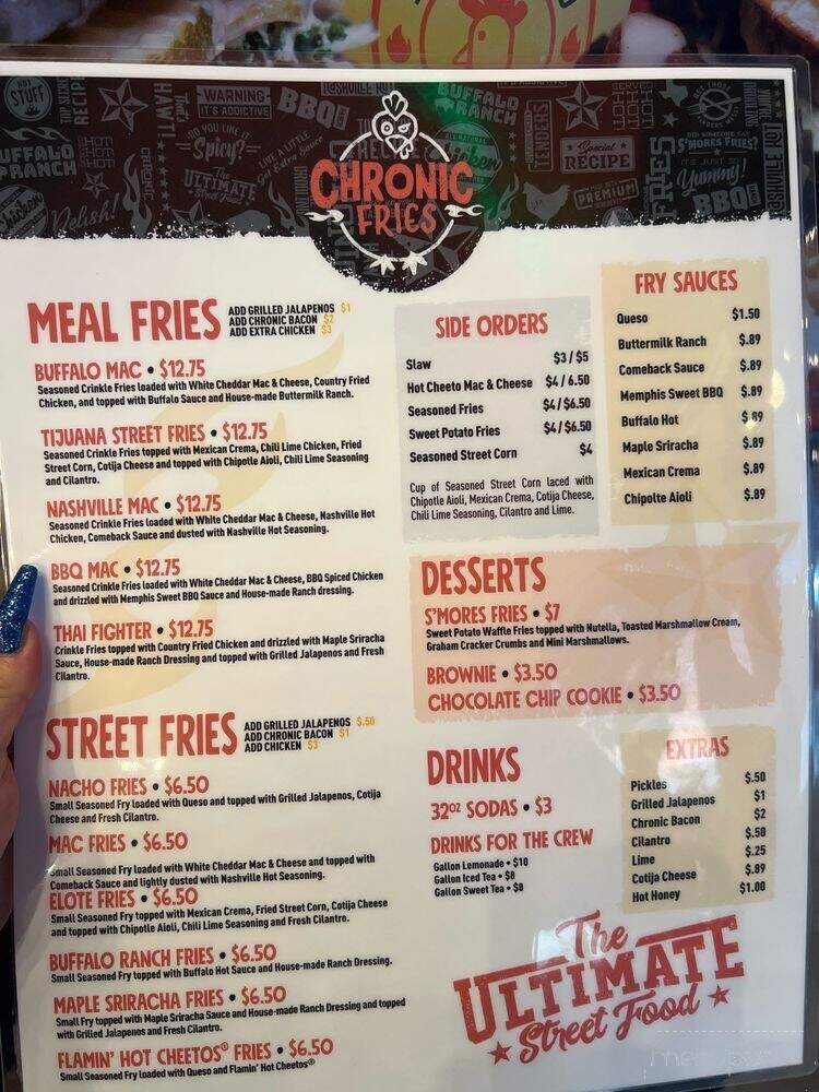 Chronic Fries - Round Rock, TX menu_pic