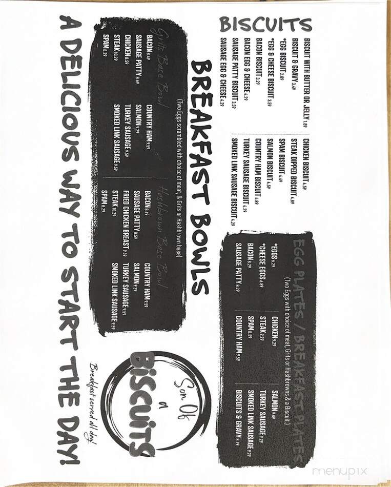 Son of a Biscuits - Lawrenceville, GA menu_pic