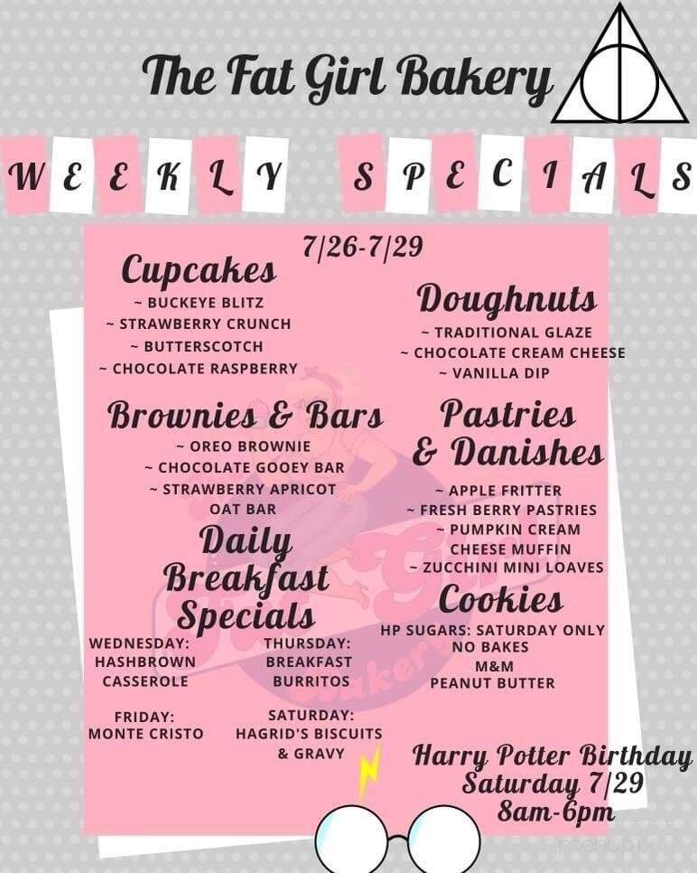 The Fat Girl Bakery - Westerville, OH menu_pic