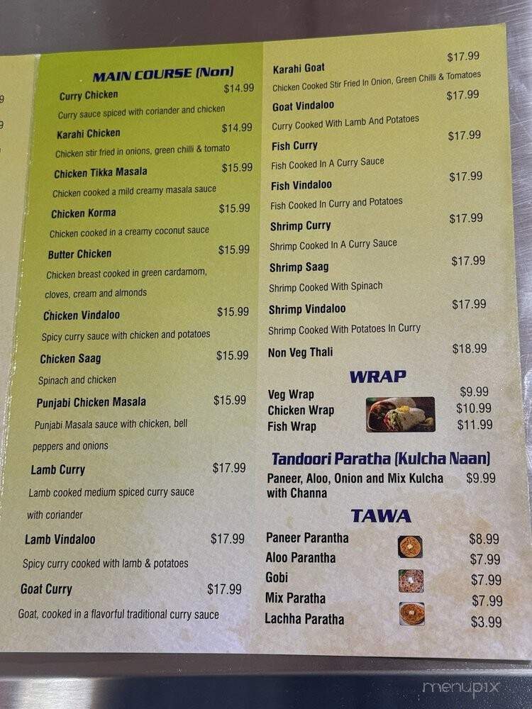 Mother India Cuisine - Woodland, CA menu_pic