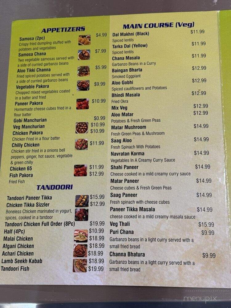 Mother India Cuisine - Woodland, CA menu_pic