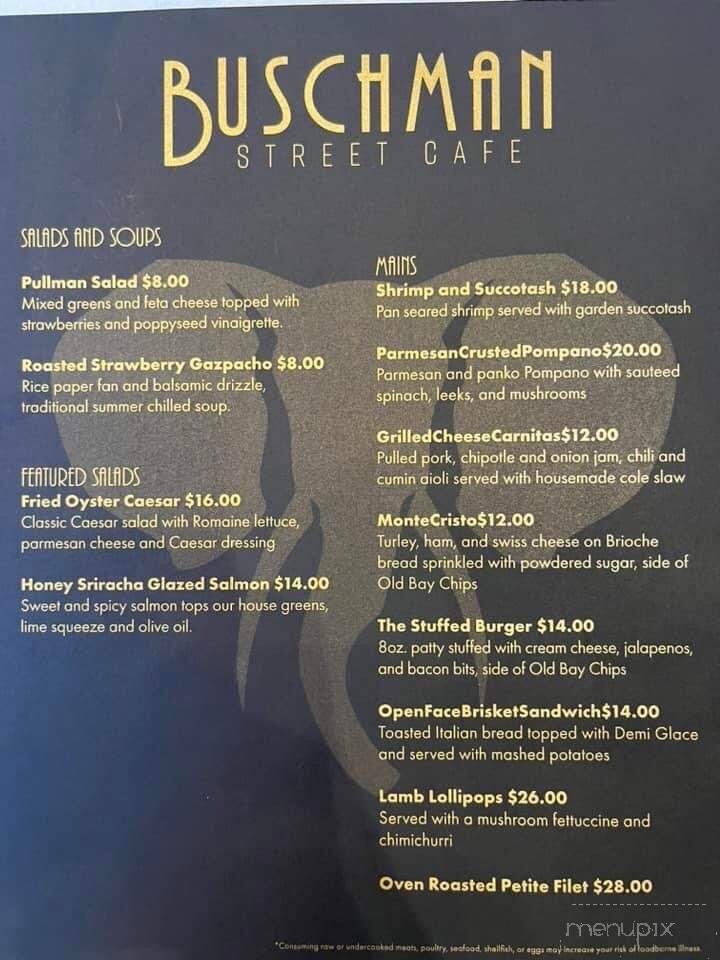 Buschman Street Cafe - Hattiesburg, MS menu_pic