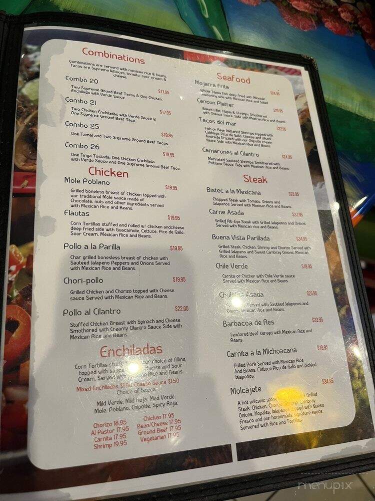 Buena Vista Mexican Restaurant - Philadelphia, PA menu_pic