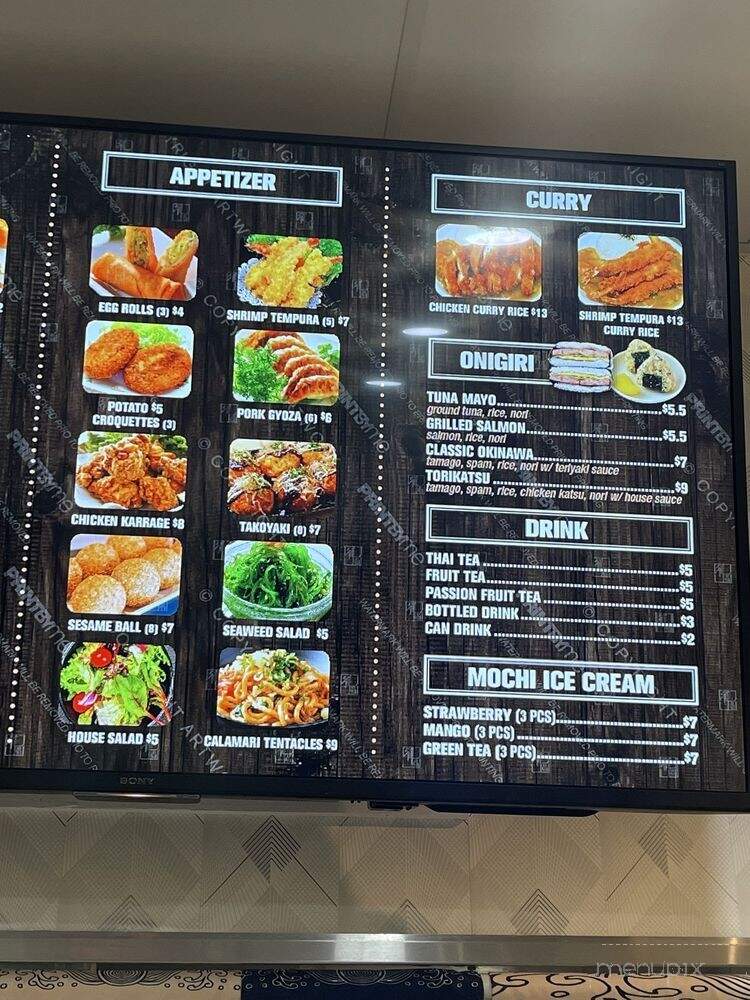 Okinawa BBQ & Onigiri - Lancaster, CA menu_pic