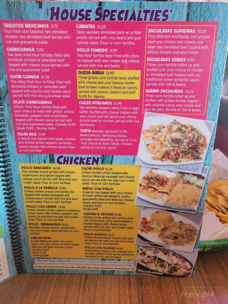 Tottos Mexican Restaurant - Lancaster, SC menu_pic