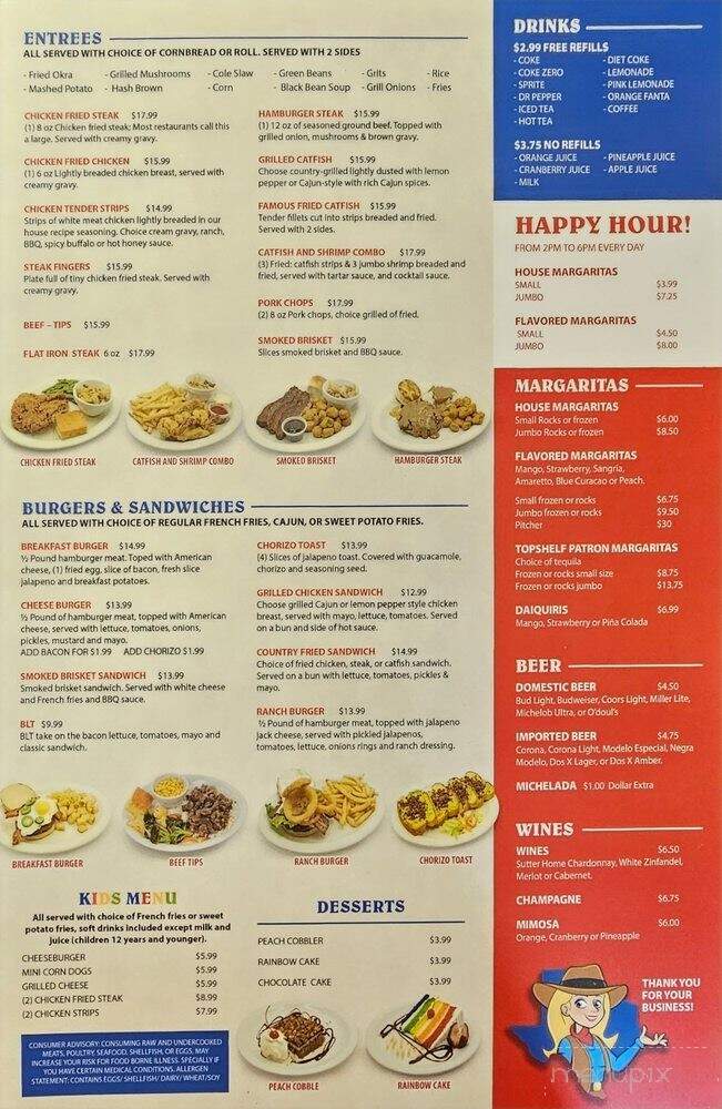 Juanita's Country Kitchen - Nederland, TX menu_pic