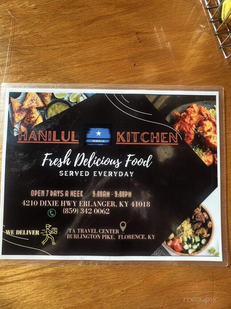 Hanilul Kitchen - Erlanger, KY menu_pic