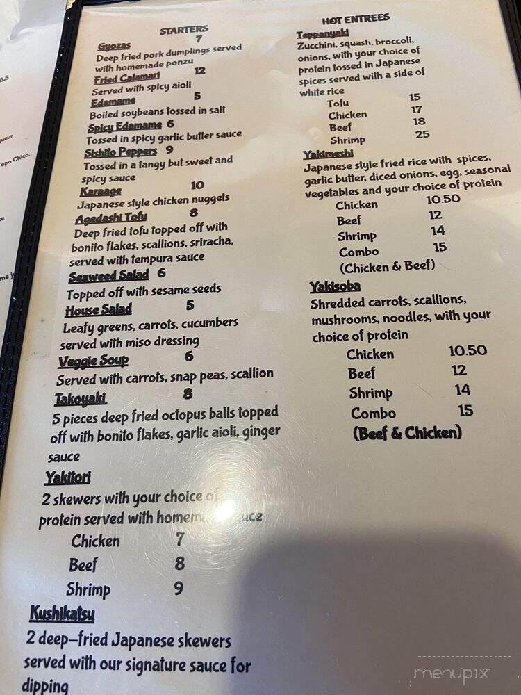 Casa Ramen - Dallas, TX menu_pic