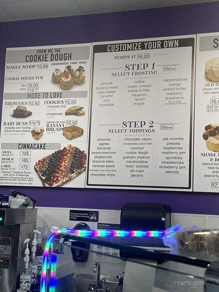 Cinnaholic - East Windsor, NJ menu_pic